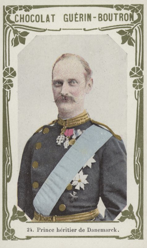 Prince heritier de Danemark (färgad bild) av French School