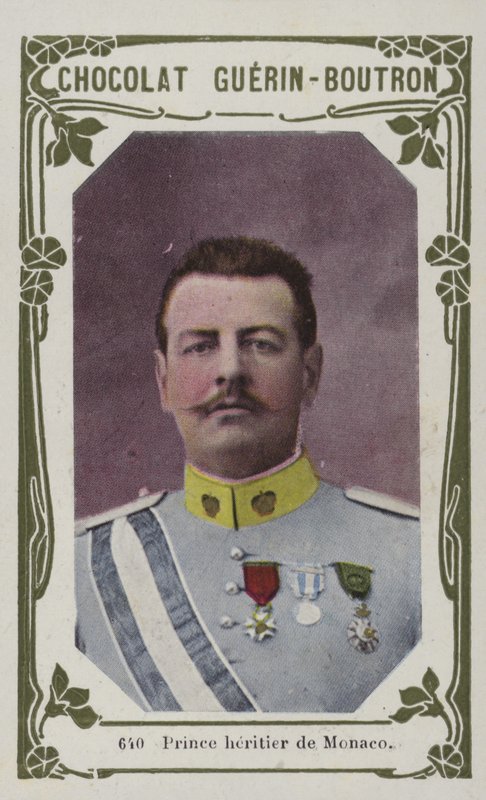Prince heritier de Monaco (färgad bild) av French School