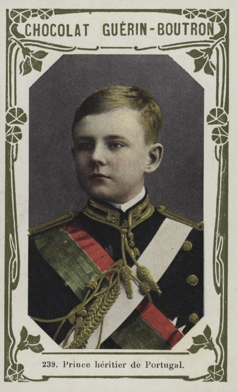 Prince heritier de Portugal (färgad bild) av French School
