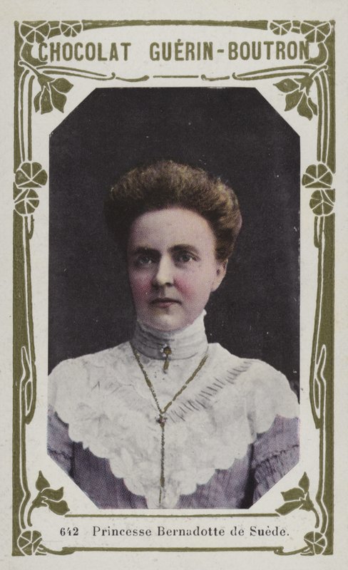Prinsessan Bernadotte de Suede (färgad bild) av French School