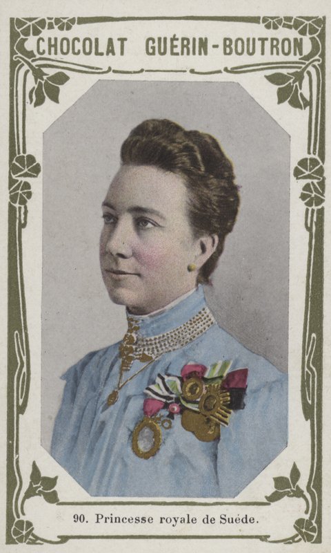 Prinsessan Royal of Sweden (färgad bild) av French School