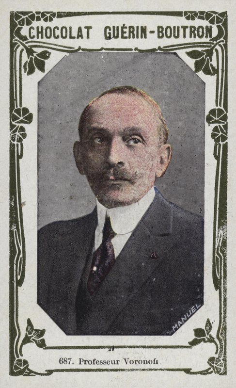Professor Voronoff (färgad bild) av French School