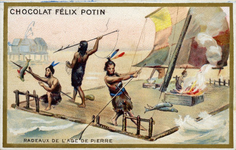 Flotte på stenåldern av French School