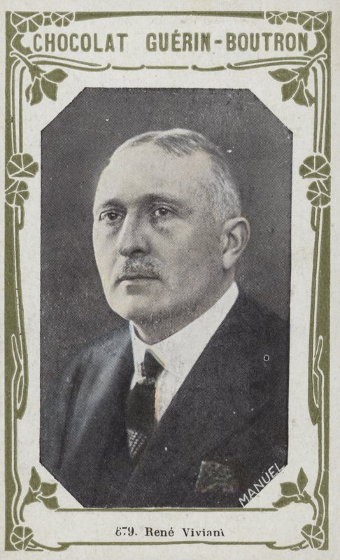 Rene Viviani (färgad bild) av French School