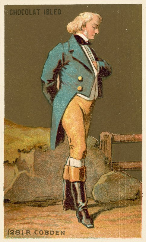 Richard Cobden, engelsk politiker (chromolitho) av French School