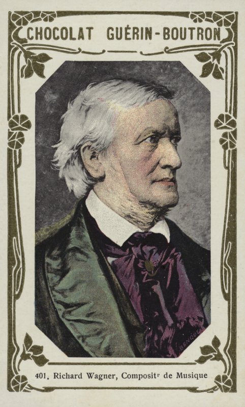 Richard Wagner, kompositör (färgad bild) av French School