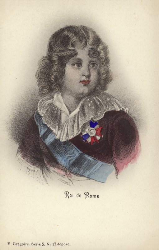 Roi de Rome (färgad litografi) av French School