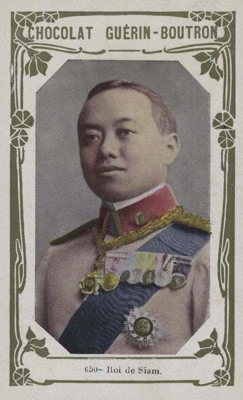 Roi de Siam (färgad bild) av French School