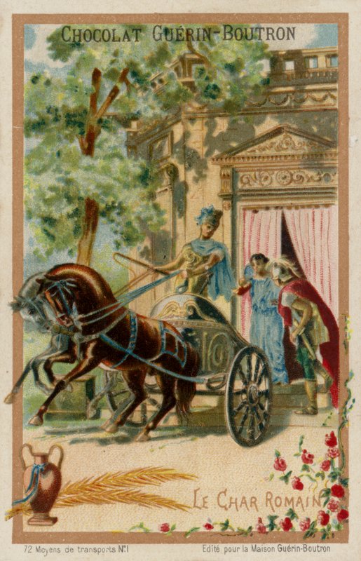 romersk vagn (chromolitho) av French School