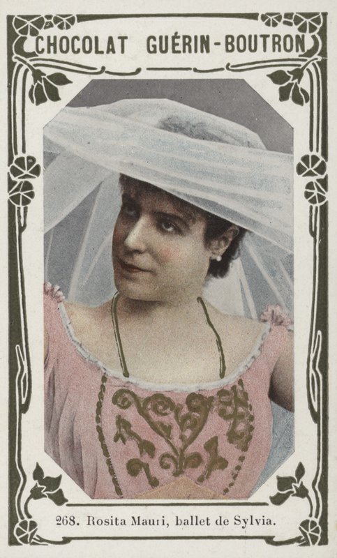 Rosita Mauri, ballet de Sylvia (färgad bild) av French School