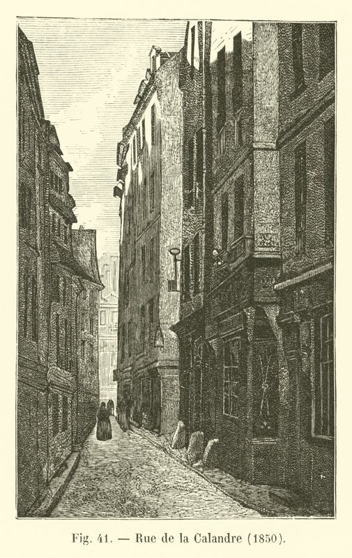 Rue de la Calandre, 1850 av French School