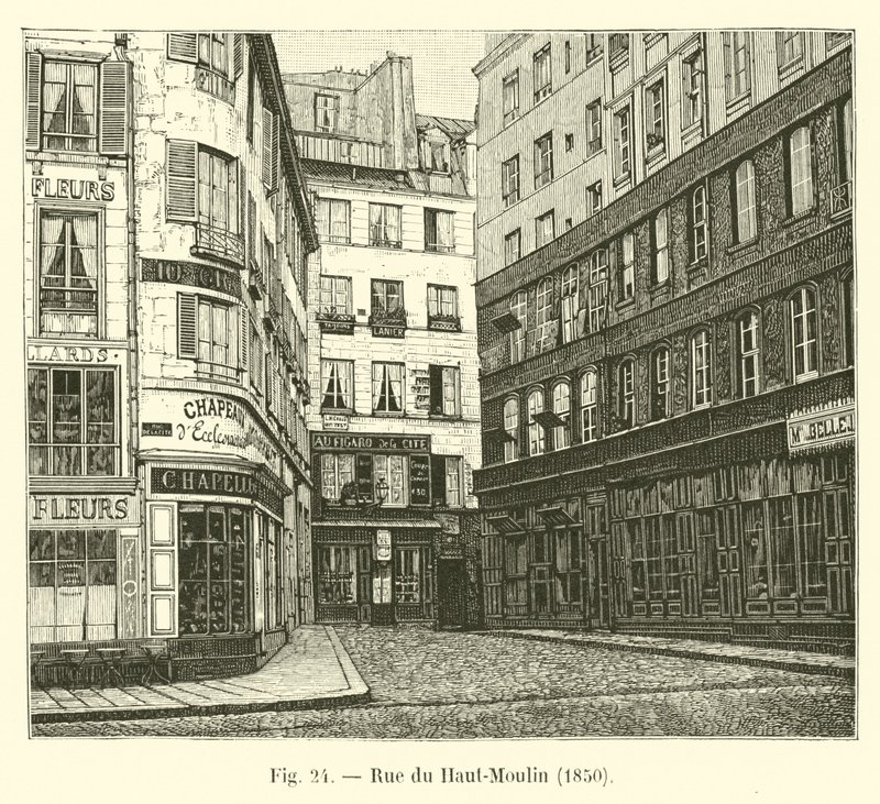 Upper Moulin Street, 1850 av French School