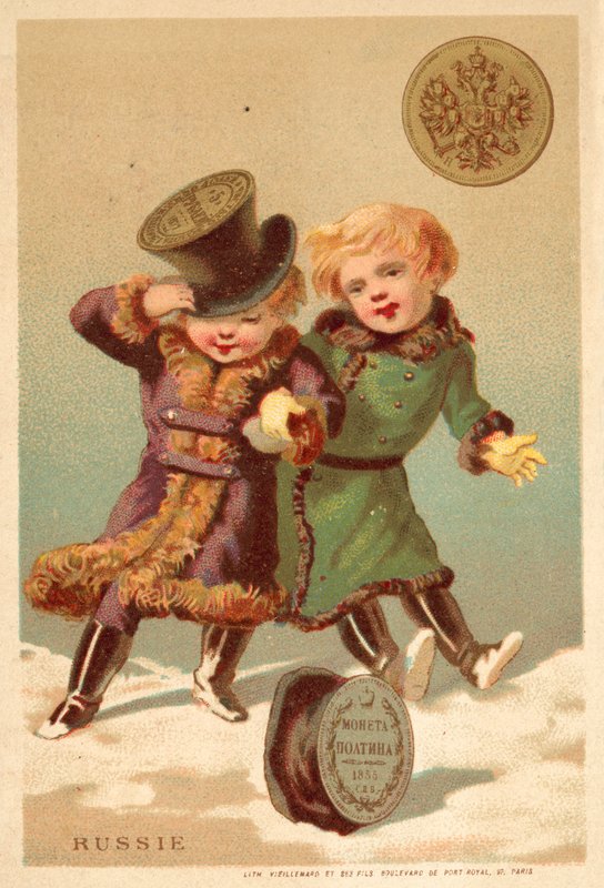 Ryssland (chromolitho) av French School