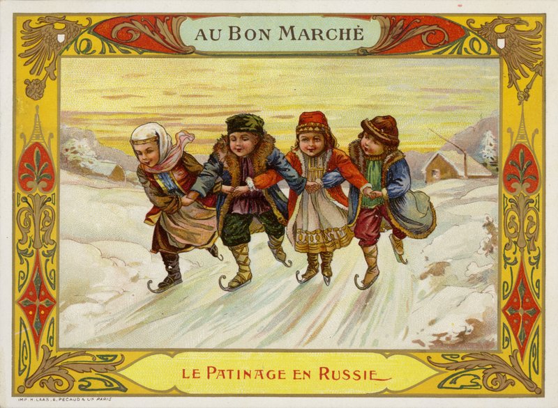 Ryska skridskoåkare av French School