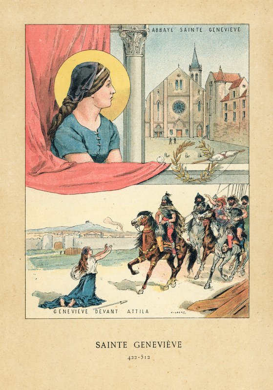 Saint Genevieve av French School