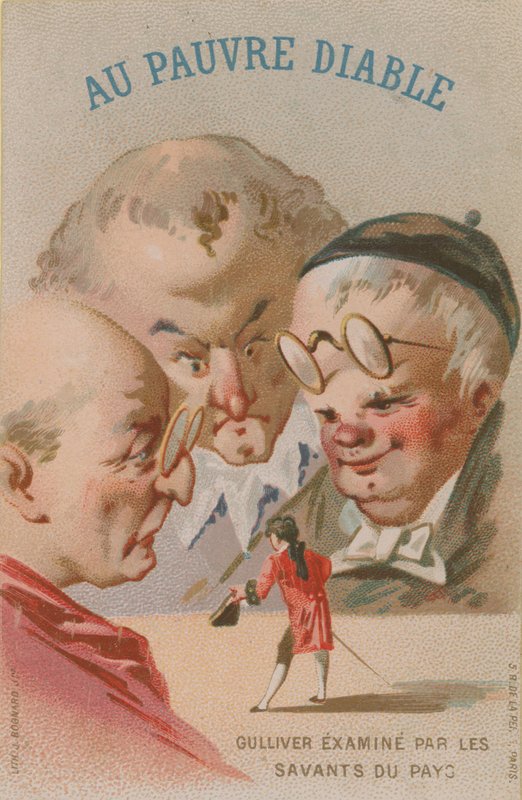 Scen från Gullivers Travels av French School