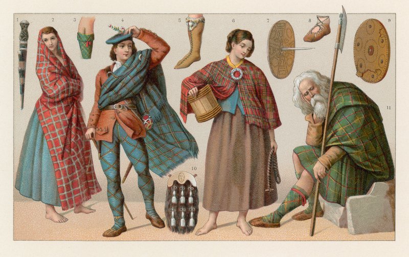 Skottland Kostym av French School