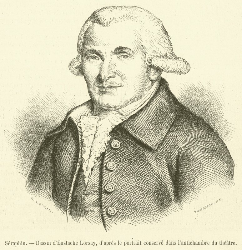 Seraphin (gravyr) av French School