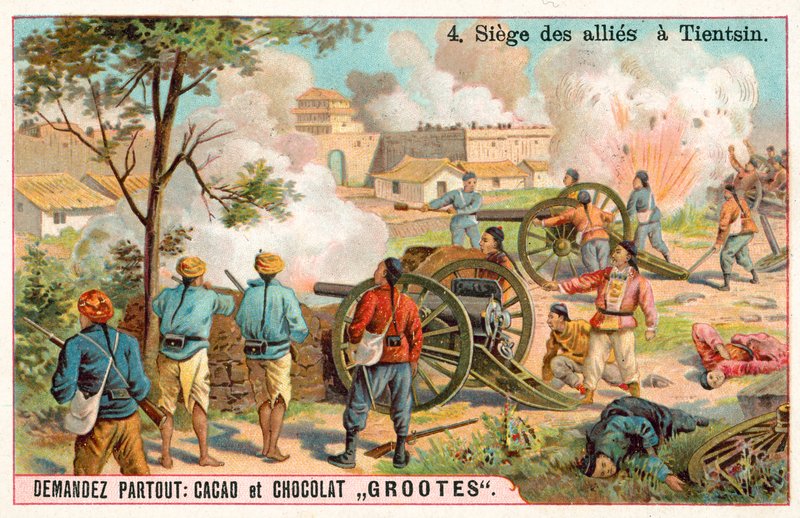 Belägring av Tientsin, Boxer Rebellion, Kina av French School