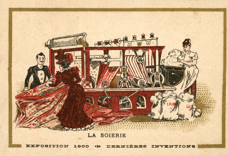 Silkestillverkning (chromolitho) av French School