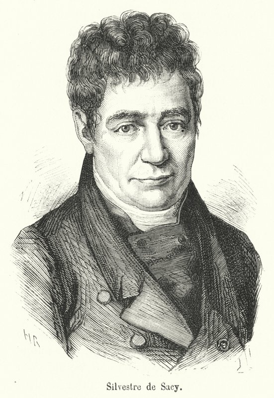 Silvestre de Sacy (gravyr) av French School