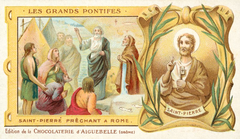 St Peter predikar i Rom av French School