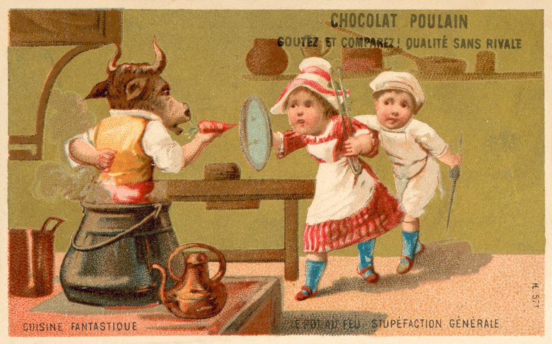 Gryta - allmän bedövning (chromolitho) av French School