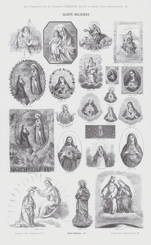 Religiösa ämnen (gravyr) av French School