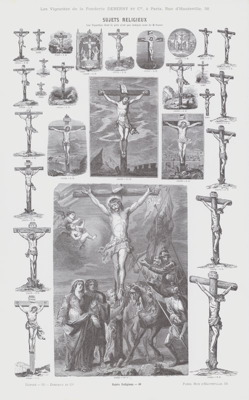 Religiösa ämnen (gravyr) av French School