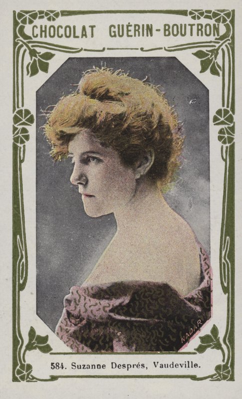 Suzanne Despres, Vaudeville (färgad bild) av French School