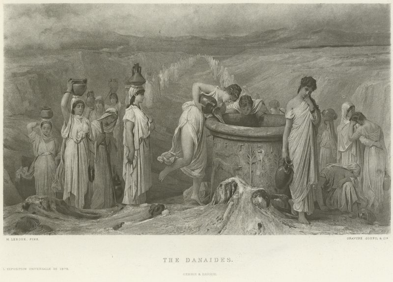 The Danaides (gravyr) av French School