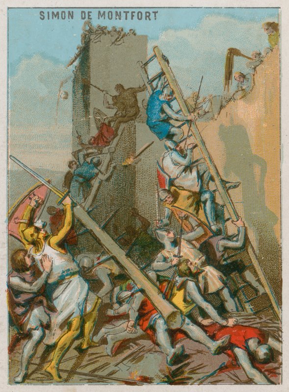 Simon de Montforts död av French School