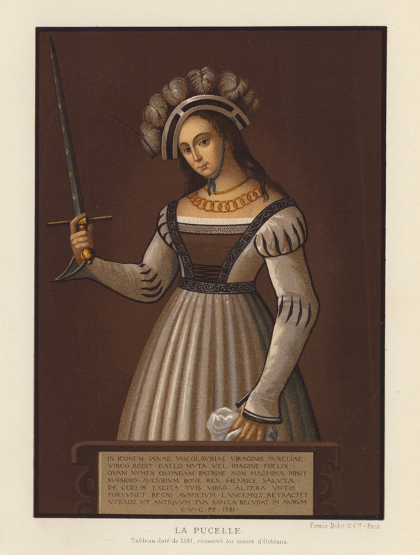 The Maid of Orleans av French School