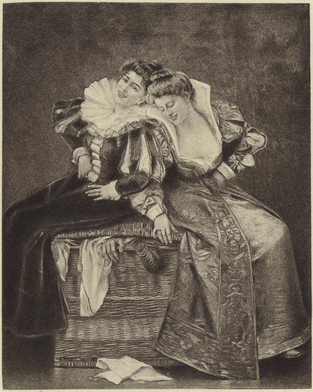 The Merry Wives of Windsor (fotogravyr) av French School