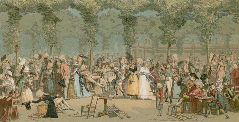 Palais Royal Garden av French School