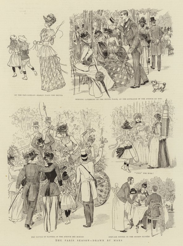 Parissäsongen (litho) av French School