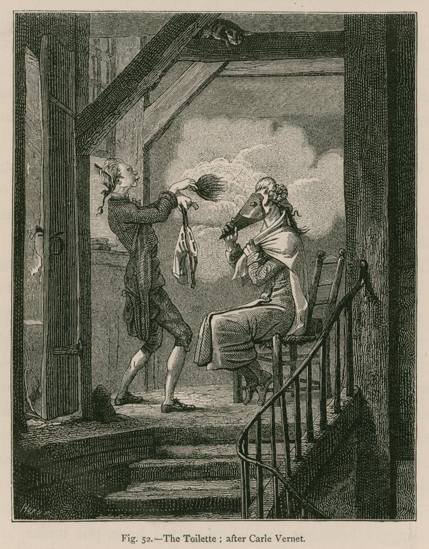 The Toilette; efter Carle Vernet av French School