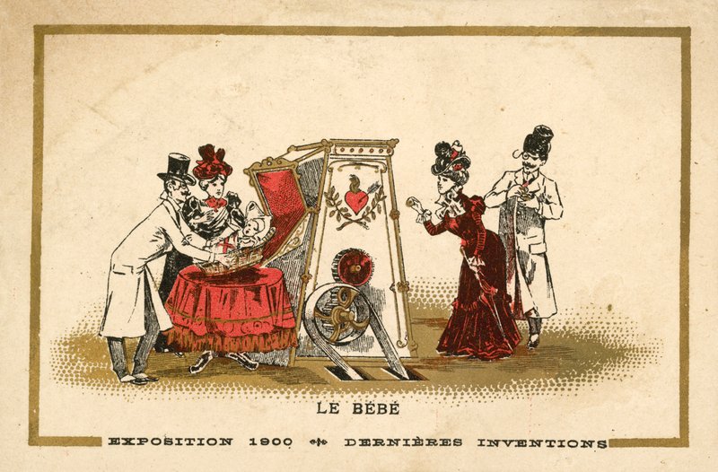 Barnet (chromolitho) av French School