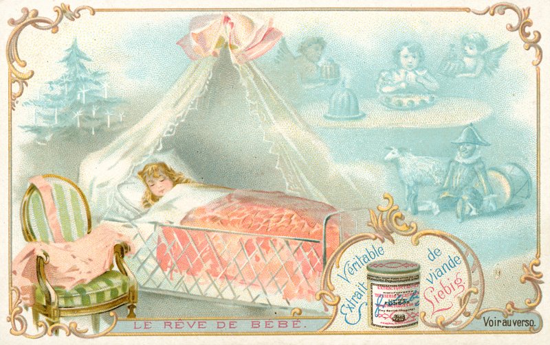 Barnets dröm (chromolitho) av French School