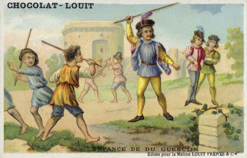 Bertrand du Guesclins barndom av French School