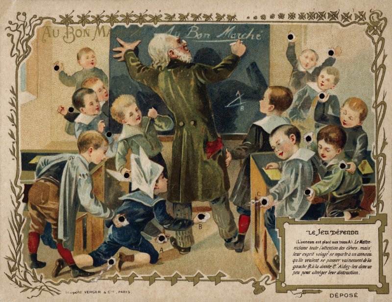 Det förbjudna spelet (chromolitho) av French School
