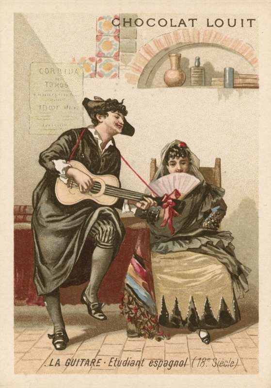 Gitarren: spansk student (1700-talet) av French School