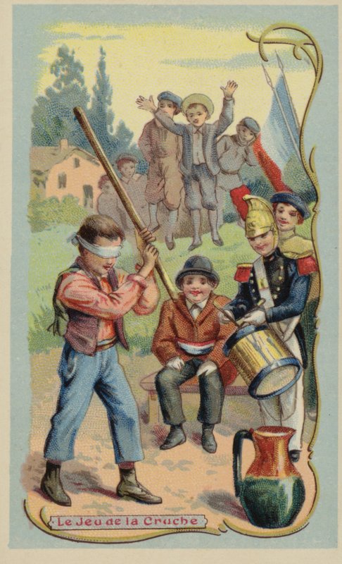 Kannaspelet (chromolitho) av French School