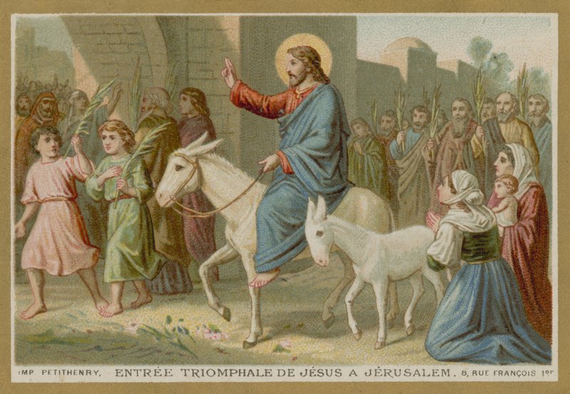 Jesu triumferande intåg i Jerusalem av French School