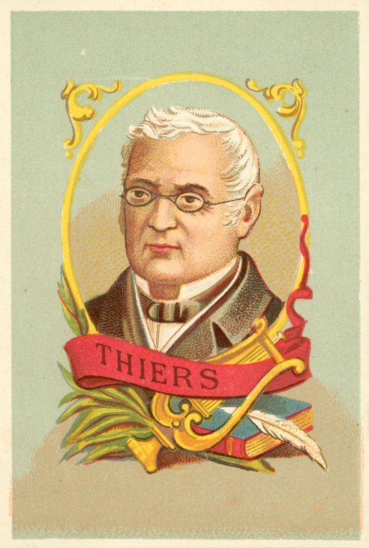 Thiers (färg litho) av French School
