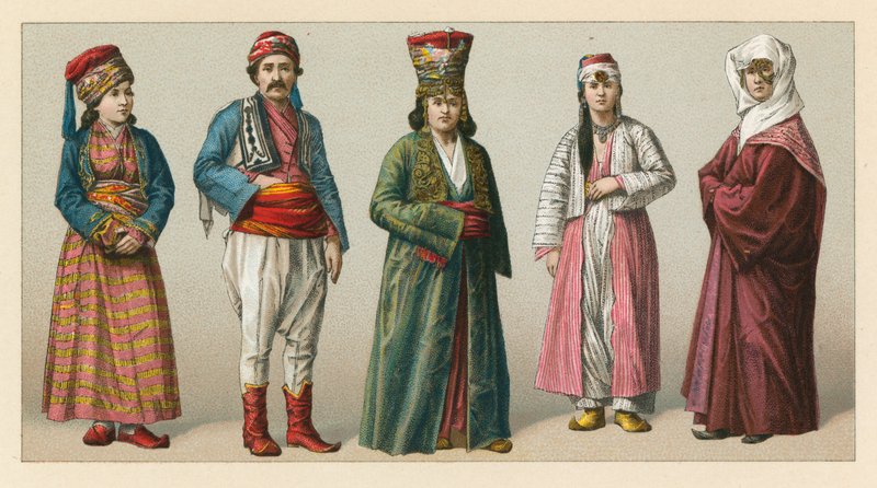 Turkiet kostym av French School