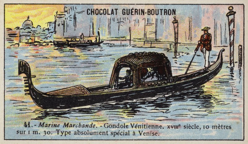 Venetiansk gondol av French School