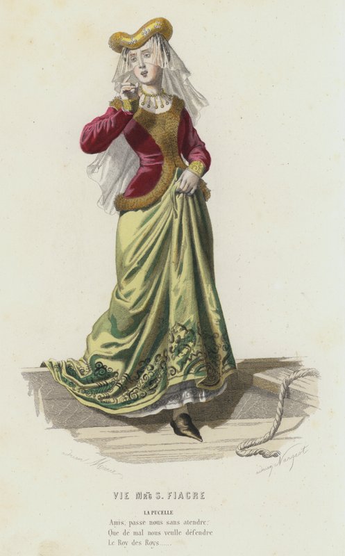 Vie Mrg S Carriage (färgad gravyr) av French School