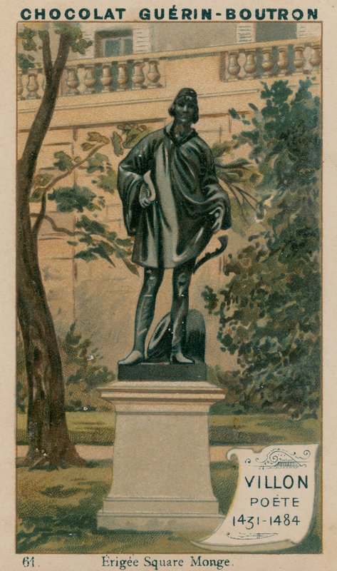 Villon, poet, 1431-1484, Erigee Square Monge av French School