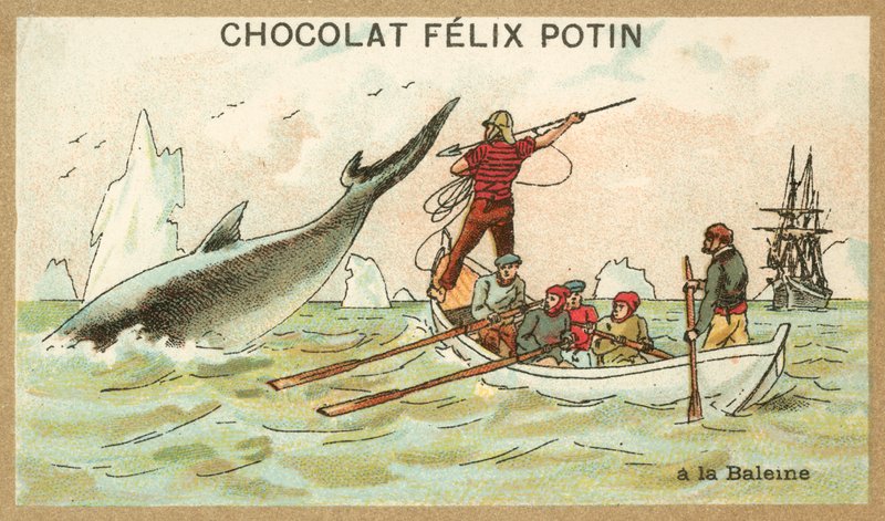 Valfångst (chromolitho) av French School